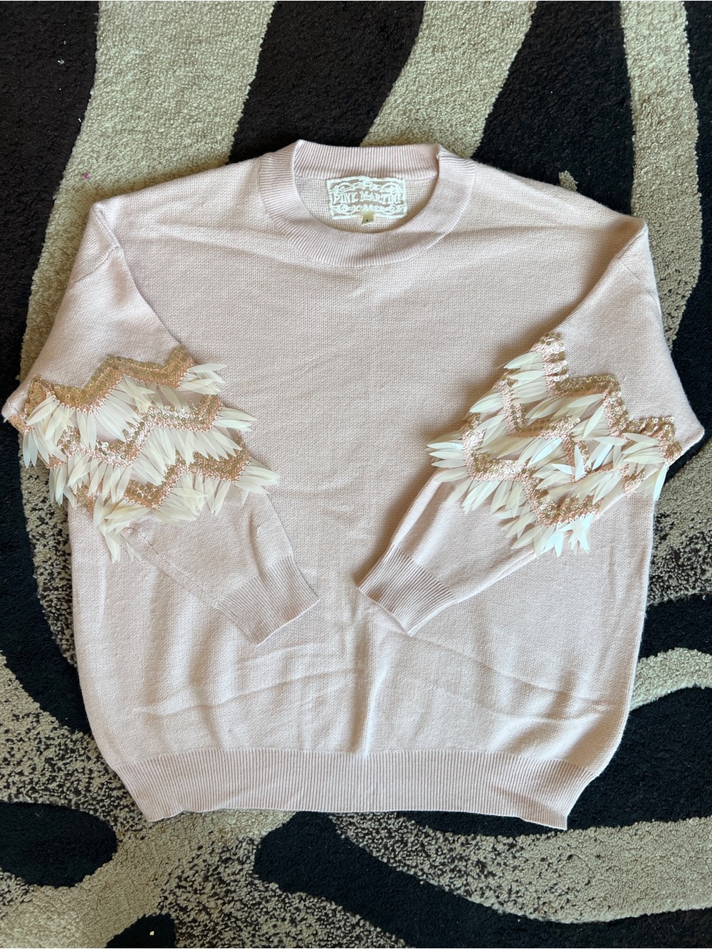 Pink Martini Embellished Sweater